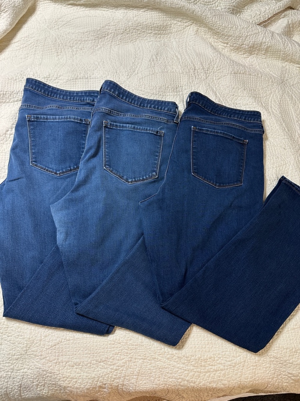 3 Pair! Ladies Kicker Bootcut Old Navy Size 18 Denim Jeans